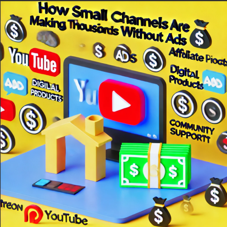 Small Channels Are Making Big $$$ on YouTube Without Ads…