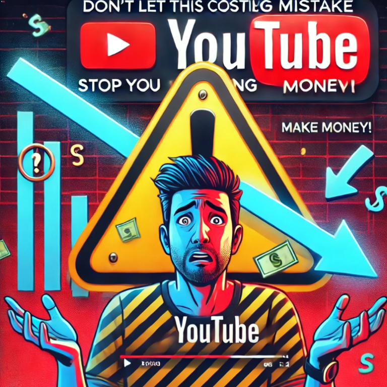 Don’t Let This Costly YouTube Mistake Stop You From Making Money!