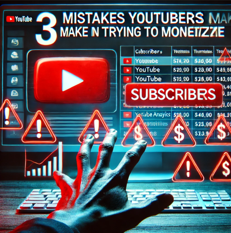 3 Mistakes YouTubers Make When Trying to Monetize (Avoid These!)