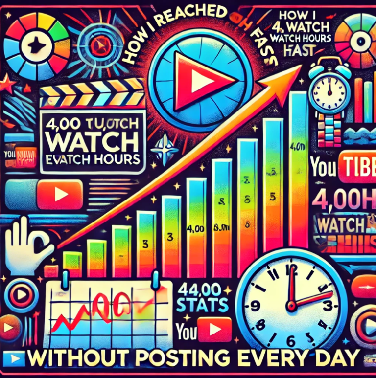 Reach 4,000 Watch Hours Fast – No Need To Post Everyday!