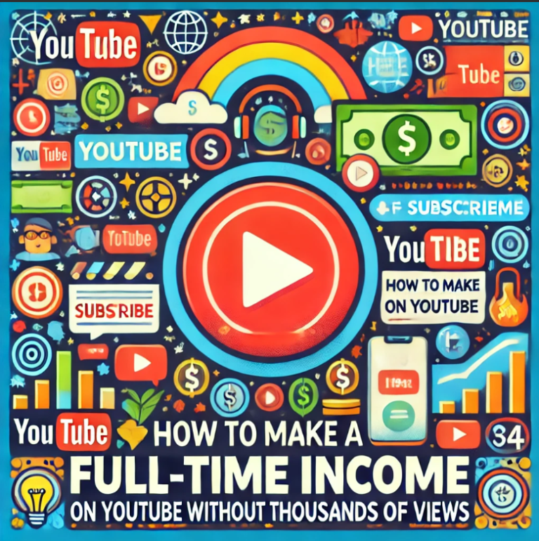 How to Make a Full-Time Income on YouTube Without Thousands of Views (Yes, It’s Possible!)